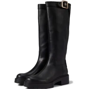 🆕 Coach Lilli Leather Lug Sole Riding Platform Boots Size 8.5