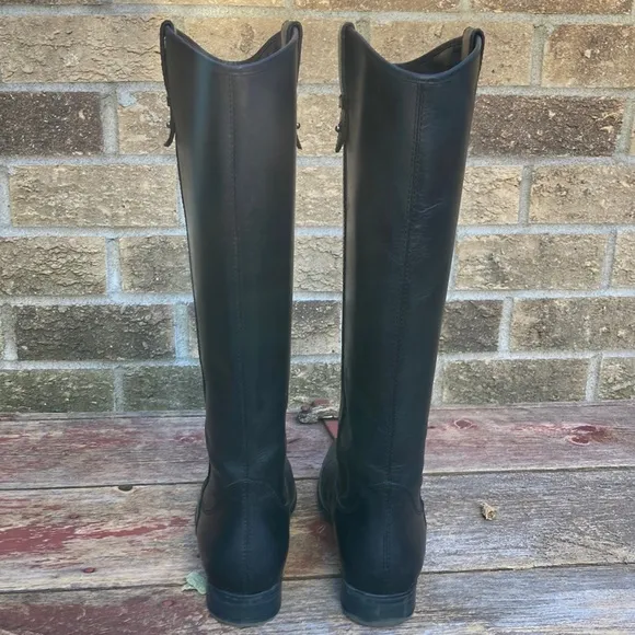 🍄 Frye &amp; Co. Tania Black Leather Riding Boots