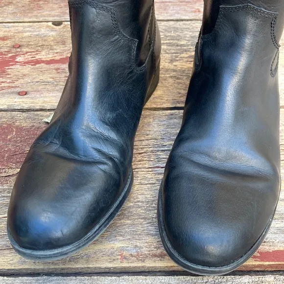 🍄 Frye &amp; Co. Tania Black Leather Riding Boots