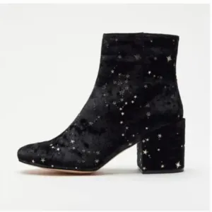 ⭐️ Margot Constellation Zodiac Stars Moon Hipster Hippie Peasant Velvet Boots