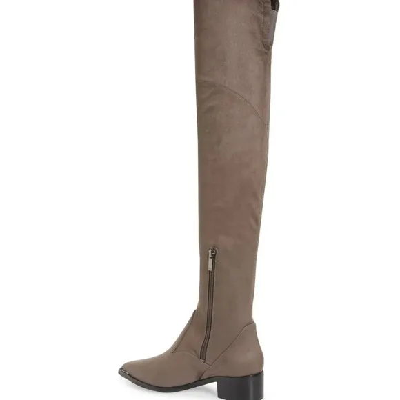 🔥 New, without box.Marc Fisher Women' Grey Yakira Over The Knee Boot, Size 7 M