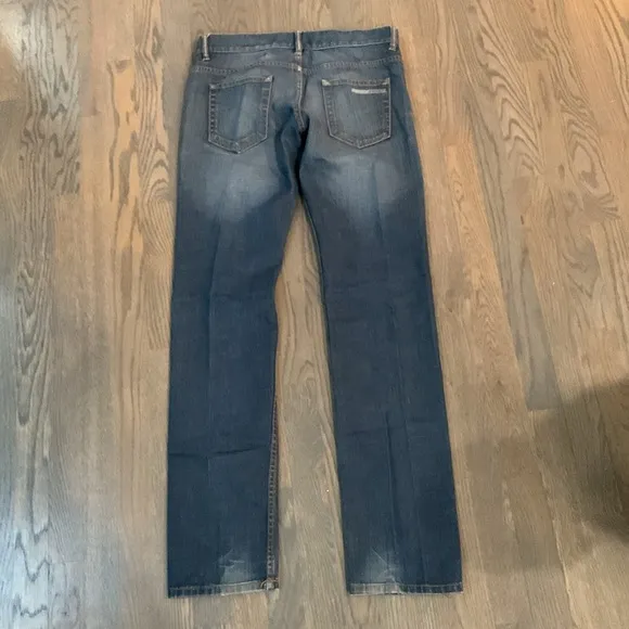 🔥 PRADA Men’s Luxury Designer Jeans 30x33 Tapered Dark Wash Distressed Italy 🔥