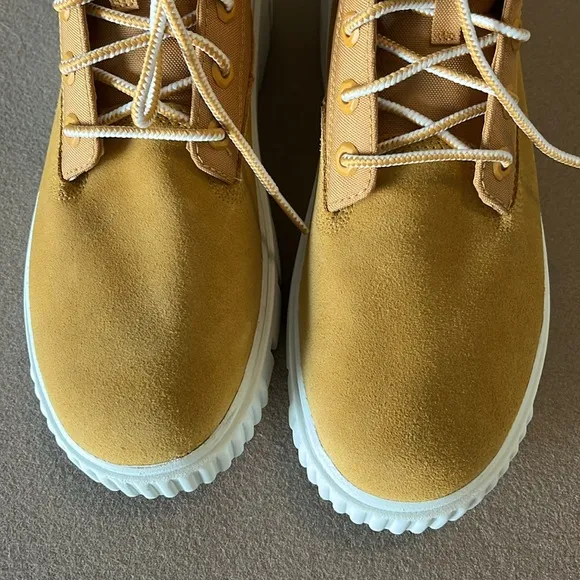 🆕 Timberland Greyfield Logo Round Toe Platform Lace Up Boots - Women’s 10 - NWT