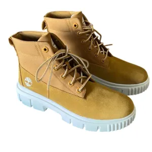 🆕 Timberland Greyfield Logo Round Toe Platform Lace Up Boots - Women’s 10 - NWT