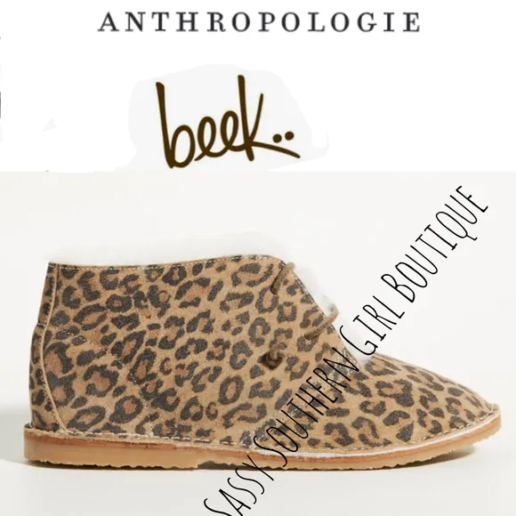 🆕⭐ Women's Beek at Anthropologie suede penguin shearling boots