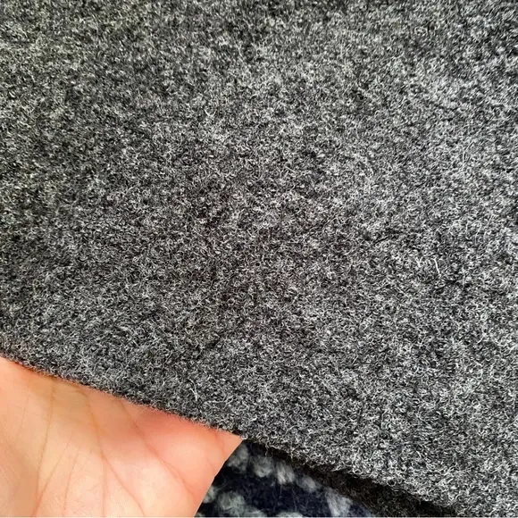 🩶 ZARA GREY WOOL STRAPLESS FITTED RUCHED MIDI DRESS!