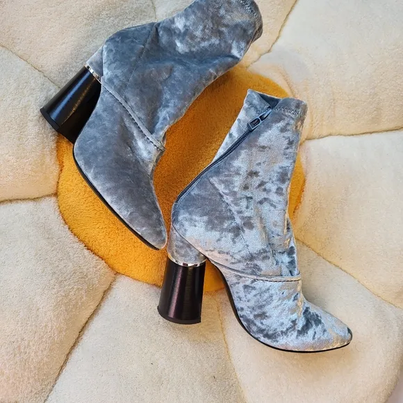 3.1 Phillip Lim Crushed Velvet Kyoto Ankle Boots 36