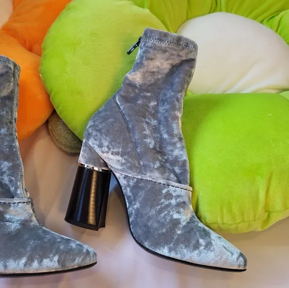 3.1 Phillip Lim Crushed Velvet Kyoto Ankle Boots 36