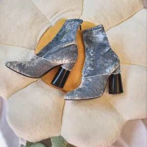 3.1 Phillip Lim Crushed Velvet Kyoto Ankle Boots 36