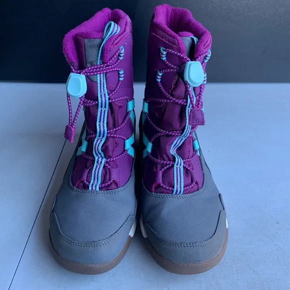 648 MERRELL SNOW CRUSH GREY SYNTHETIC LINED‎ WARM WINTER BOOTS Kids Size 5M