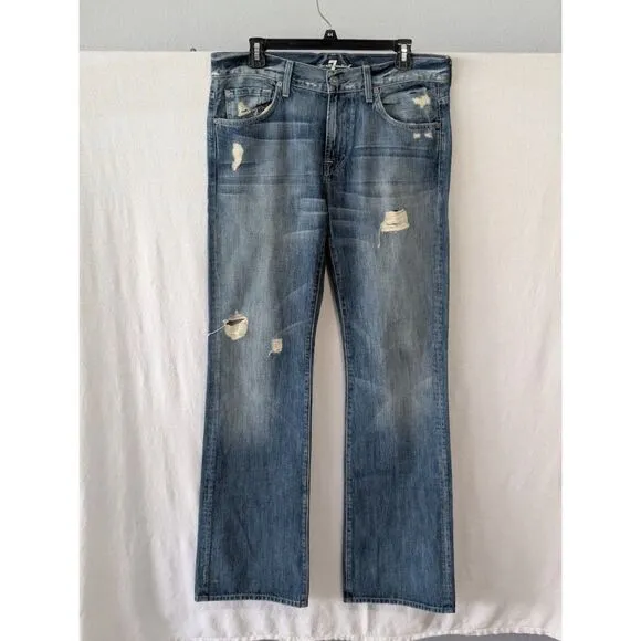 7 For All Mankind Distressed Bootcut Jeans Bundle Men's Size 31