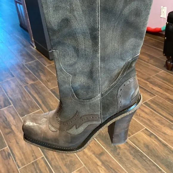 8.5 LISA FOR D PLINER Knee hi cowgirl boots