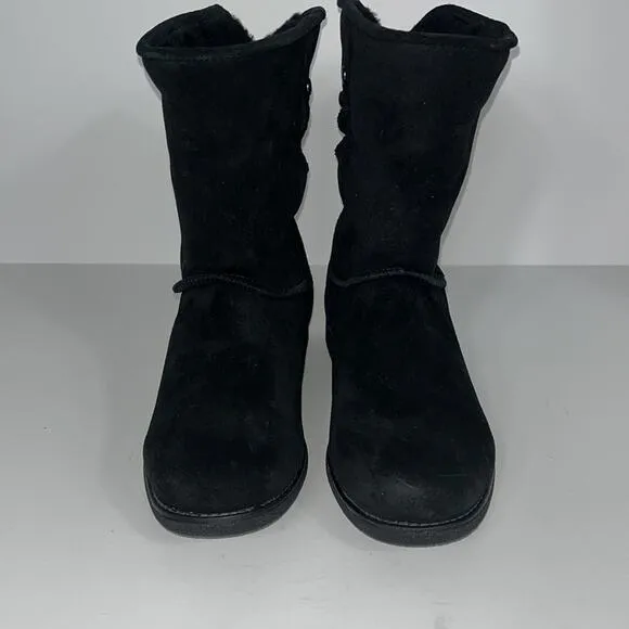 Abeo Blaine Boots Suede Leather in Black.