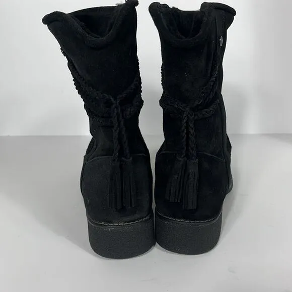 Abeo Blaine Boots Suede Leather in Black.
