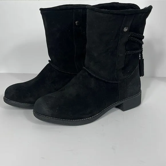 Abeo Blaine Boots Suede Leather in Black.