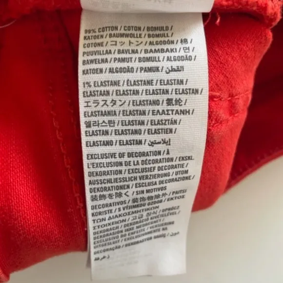 Abercrombie &amp; Fitch | NWOT Women's Neon Red/Orange Low-Rise Skinny Jeans ❤️