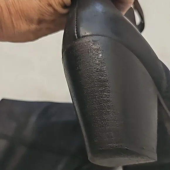 acne pistol boots in black 37
