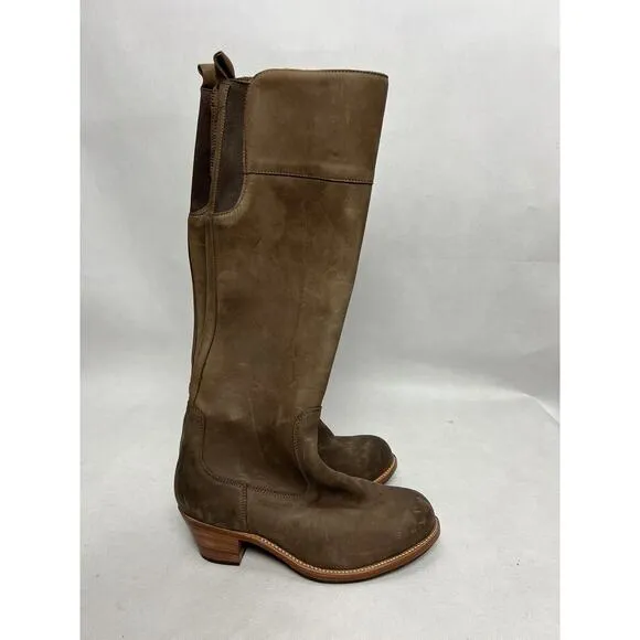 Adelante Condesa 9EE Tall Knee Riding Boot Brown Leather Nubuck