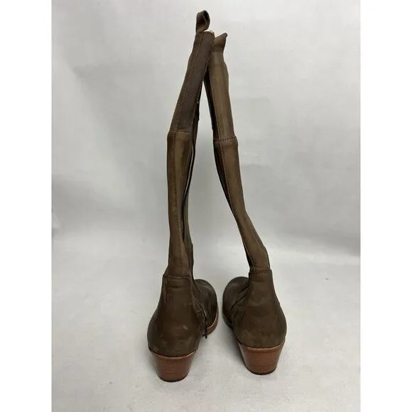 Adelante Condesa 9EE Tall Knee Riding Boot Brown Leather Nubuck