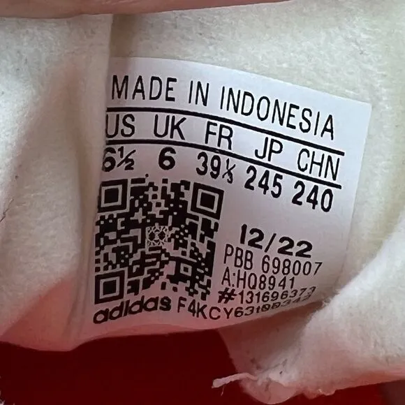 Adidas Copa Pure.3 Firm Ground Cleats Off White Orange HQ8941 Unisex M6.5 W7.5