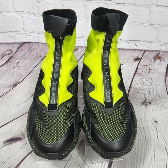 Adidas Men's Size 7 Black Green Originals Ozweego Hiking Boots Sneakers