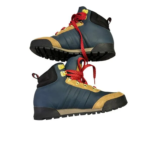 Adidas The Jake Blauvelt Premium Leather Boots Size M8/W9.5 Blue/Tan