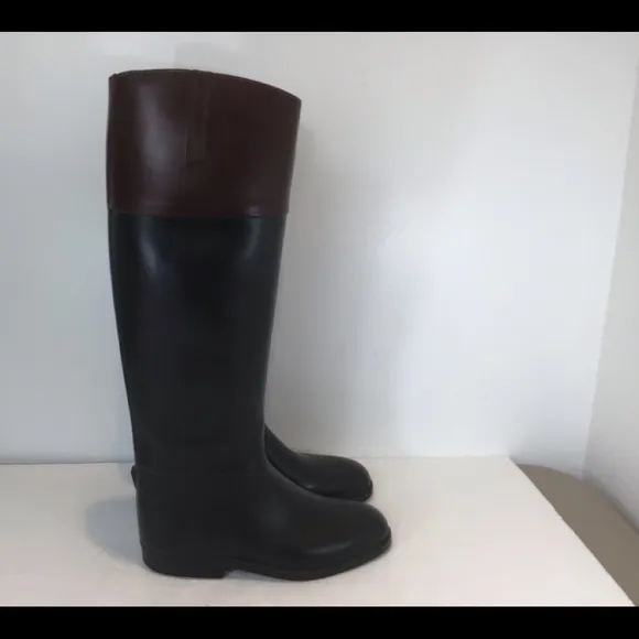 AIGLE COUPÉ SAUMUR FRENCH RIDING RAIN BARN BOOTS SZ EUR 36 US 6