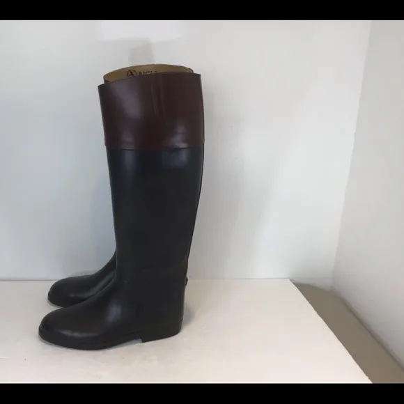AIGLE COUPÉ SAUMUR FRENCH RIDING RAIN BARN BOOTS SZ EUR 36 US 6