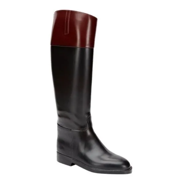 AIGLE COUPÉ SAUMUR FRENCH RIDING RAIN BARN BOOTS SZ EUR 36 US 6