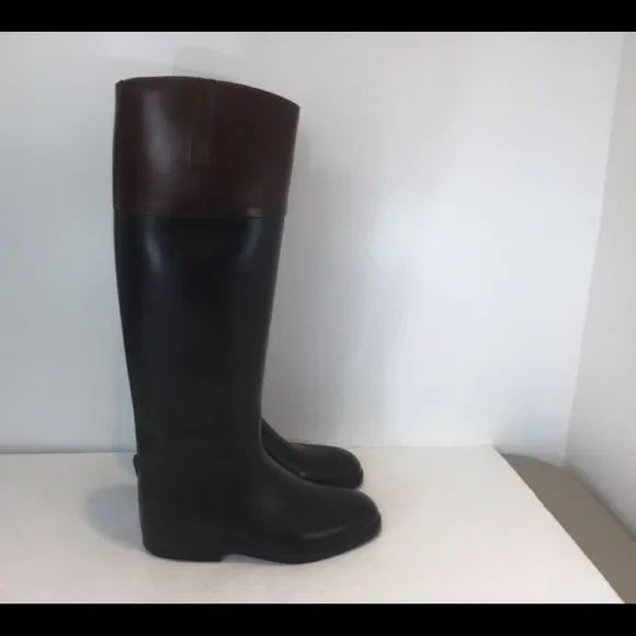 AIGLE COUPÉ SAUMUR FRENCH RIDING RAIN BARN BOOTS SZ EUR 36 US 6