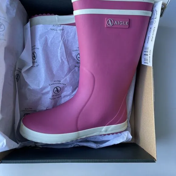 Aigle Lilly Pop New Rose Kids Size 13
