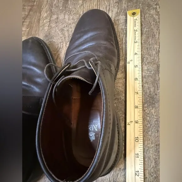 ALDEN 12728 Chukka Dark Brown Boot Kudu Leather Men's Boots Goodyear Men 10.5
