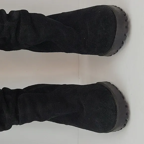 Aldo Acoecia Heeled Boots Black Suede Size 7
