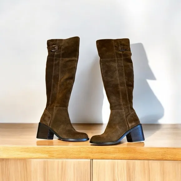 Aldo Evia Knee High Chocolate Brown Boots - Sz 6
