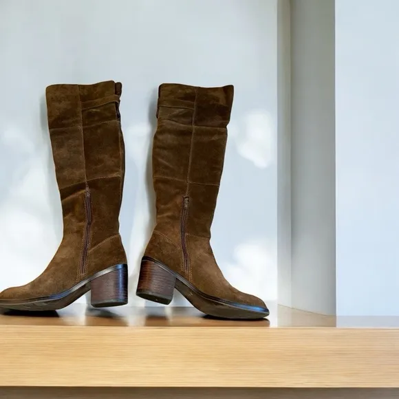 Aldo Evia Knee High Chocolate Brown Boots - Sz 6