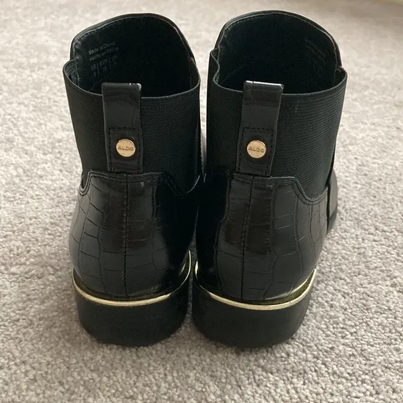 Aldo Leather Black Boots