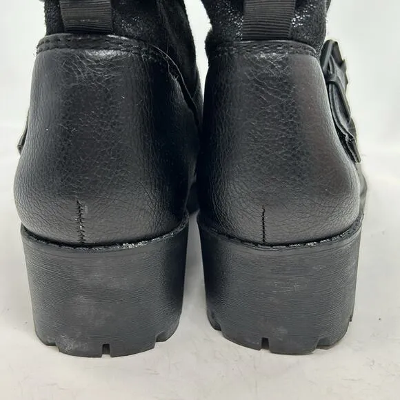 Aldo Women's Black Moto Ankle Boots Size 10