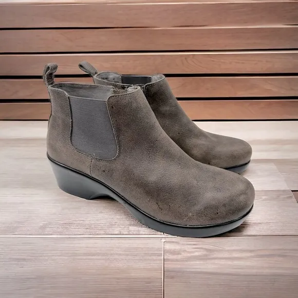 Alegria Ever Stonewall Boots Gray Leather size 41 US 10.5-11