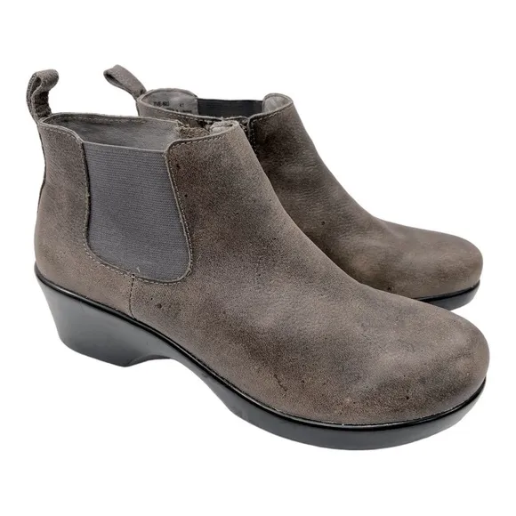 Alegria Ever Stonewall Boots Gray Leather size 41 US 10.5-11