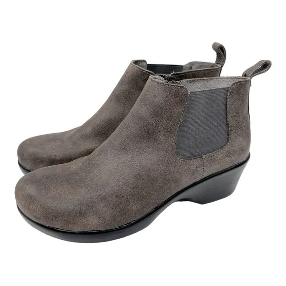 Alegria Ever Stonewall Boots Gray Leather size 41 US 10.5-11