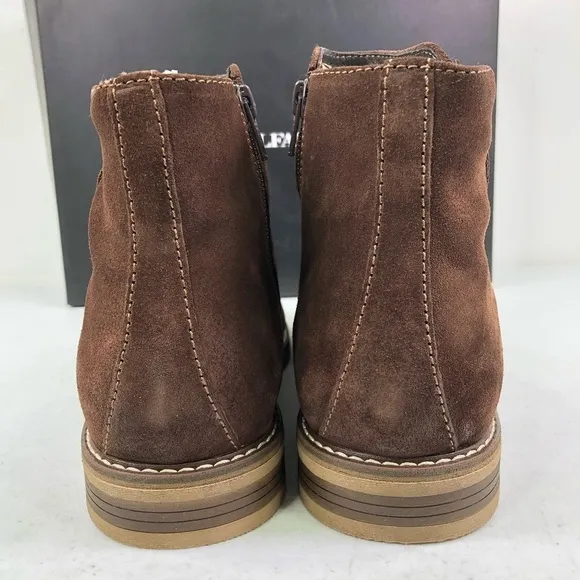 Alfani Arlen Brown Suede Side Zip Boots