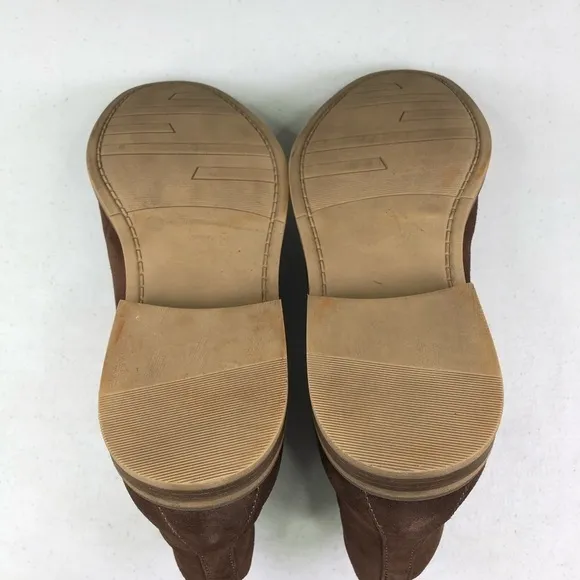 Alfani Arlen Brown Suede Side Zip Boots