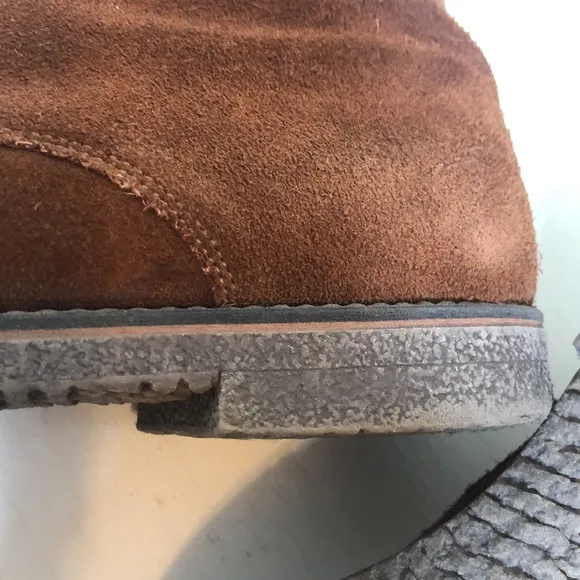 Alfani Suede Brick Brown Boots Size 10.5
