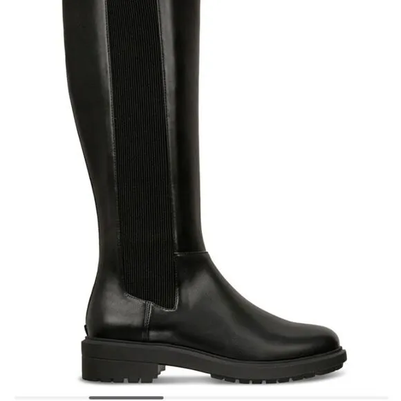 Alfani Women's Tamira Knee High Riding Boots 7.5M Black Smooth NWT