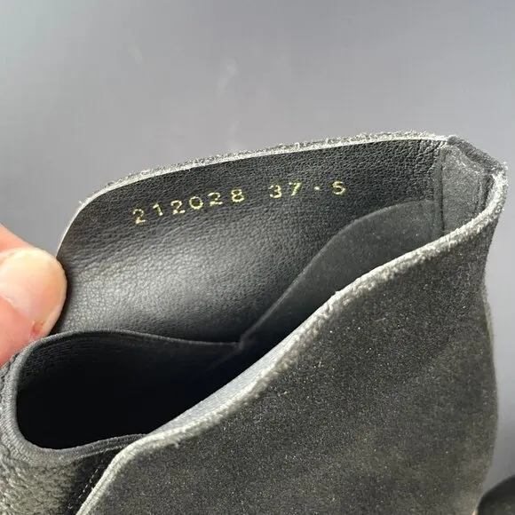 All Black Suede Black Bootie