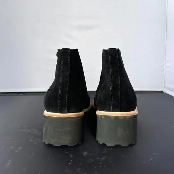 All Black Suede Black Bootie