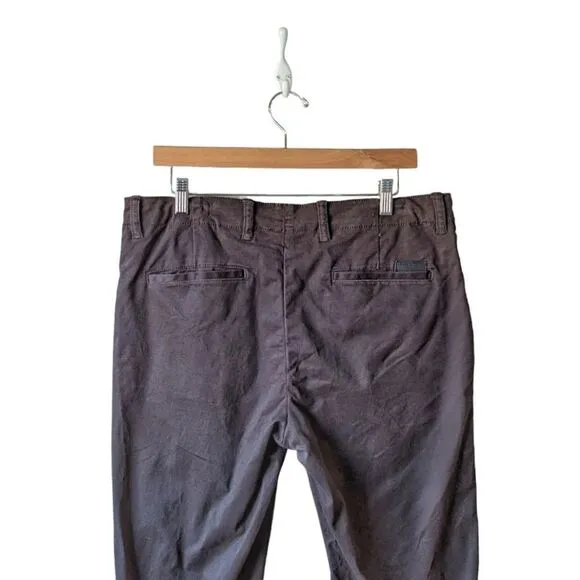 All Saints Stove Button Fly Chinos in Dark Brown Men's sz 33