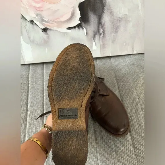 Allen Edmonds Montauk Brown Leather Chukka Boots Men's Size 8