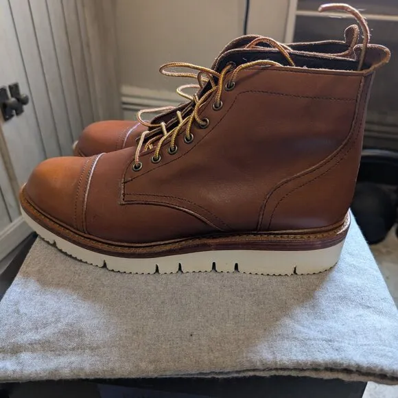 Allen Edmonds Tan Park City Waterproof Boots Size 9 D - NWB