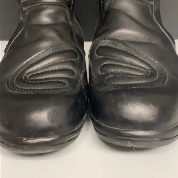 Alpinestars Cycle Racing Boots Black Leather Sz 9